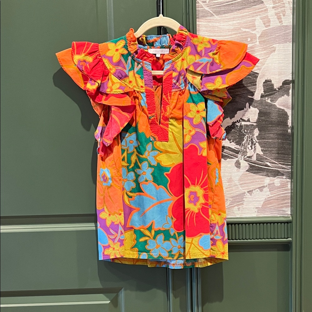 Olivaceous Floral Top - Multicolor